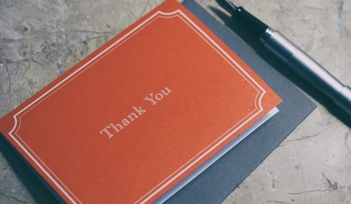 thank you note