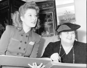 Edna Gladney and Greer Garson