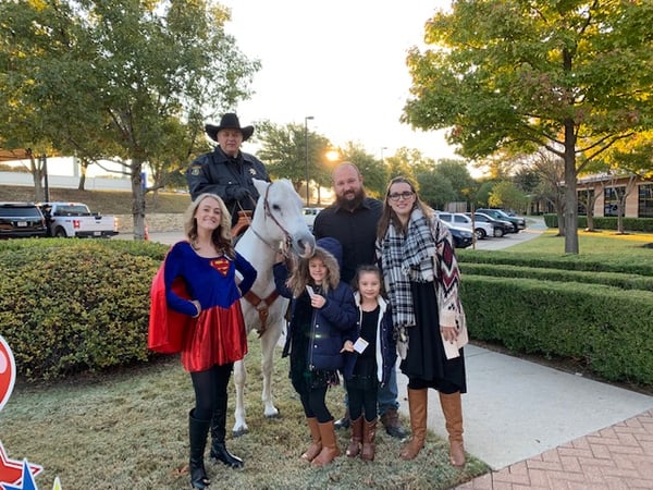 Gladney Adoption Day Superhero and Horse